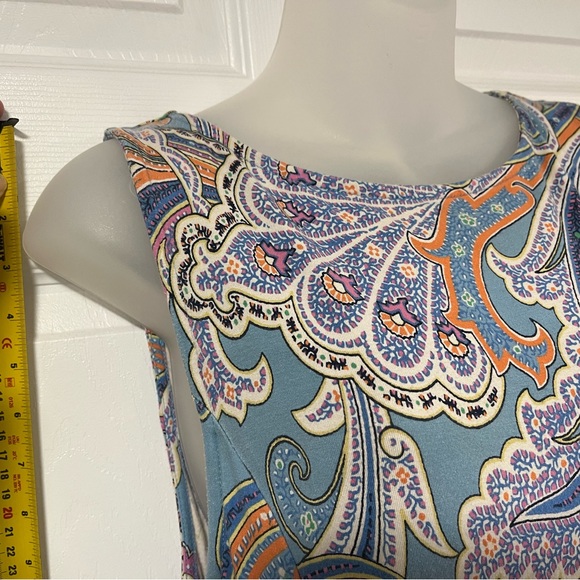 Paisley blue pink Ralph Lauren Dress. - Picture 8 of 9